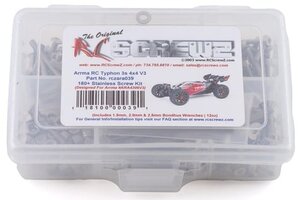 RC Screwz RCZARA039  RC Screwz Arrma Typhon 3S 4x4 V5 Stainless Steel Screw Kit