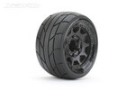 Jetko Tires JKO2704CBMSGNB4   1/10 ST 2.8 Super Sonic Tires Mounted on Black Claw Rims, Medium Soft, 17mm Hex