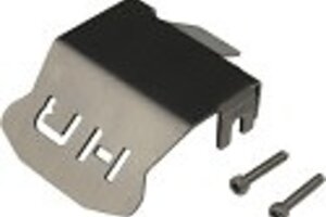 Hot Racing HRASTRXF331CF  Stainless Armor Skid Plate, for Traxxas TRX4 (Front/Rear)
