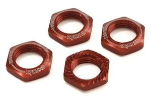 Kyosho KYOIFW472R  Red 17mm Serrated Wheel Nut (4)