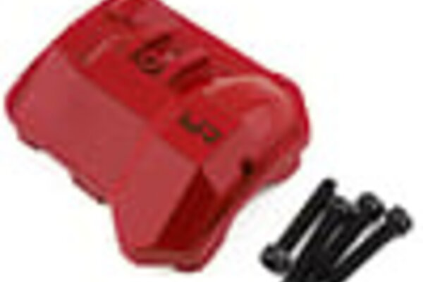 Yeah Racing YEA-TRX4-047RD  Yeah Racing Traxxas TRX-4 Aluminum Front/Rear Differential Cover (Red)