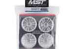 MST MXS-832063FS  MST TSP Wheel Set (Flat Silver) (4) (+5 Offset)