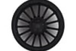 MST MXS-832502BK  MST 24mm LM Wheel (Black) (4) (+0 Offset)