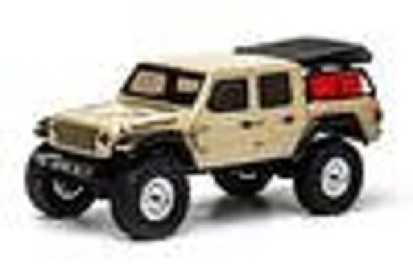 Axial Racing AXI00005T1 1/24 SCX24 Jeep JT Gladiator 4WD Rock Crawler Brushed RTR, Beige