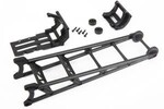 Traxxas 9460 Wheelie bar, black (assembled)/ wheelie bar mount