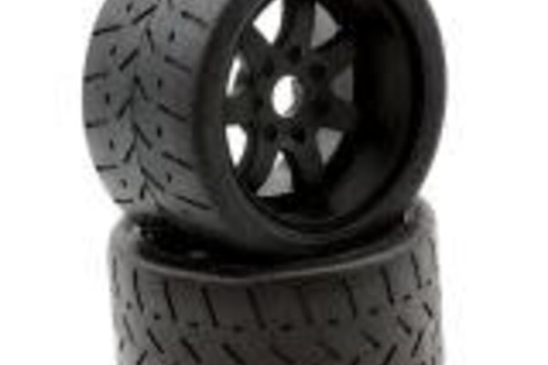 Powerhobby PHT5102 Powerhobby   1/8 Gripper 54/100 Belted Mounted Tires 17mm Black
