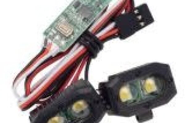 Powerhobby PHLIGHT-006  PowerHobby RC Double lamp LED Lights Headlights Spotlight w/ Controller for 1/10 1/8