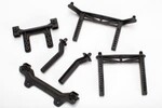 Traxxas 3619 Body mounts, front & rear/ body mount posts, front & rear (adjustable)/ 2.5x18mm screw pins (4)