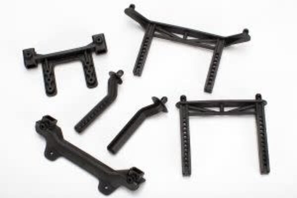 Traxxas 3619 Body mounts, front & rear/ body mount posts, front & rear (adjustable)/ 2.5x18mm screw pins (4)