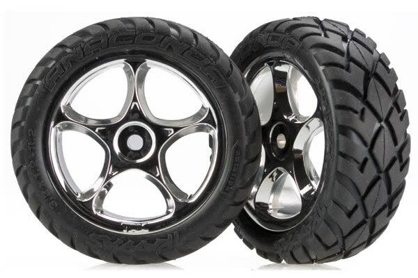 Traxxas 2479R  T&W BLK CHRM 2.2/ANACONDA TIRE