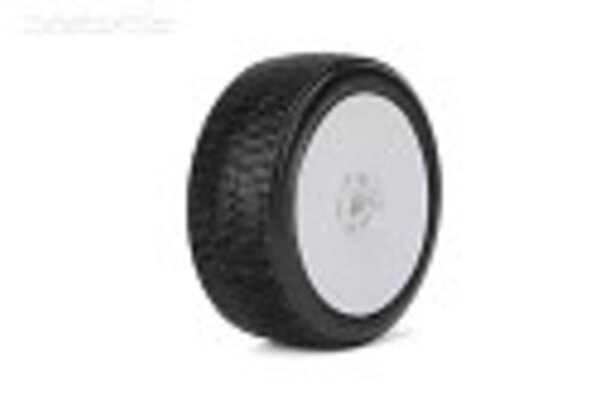 Jetko Tires JKO1004DWSSG  Lesnar 1/8 Buggy Tires Mounted on White Dish Rims, Super Soft (2)