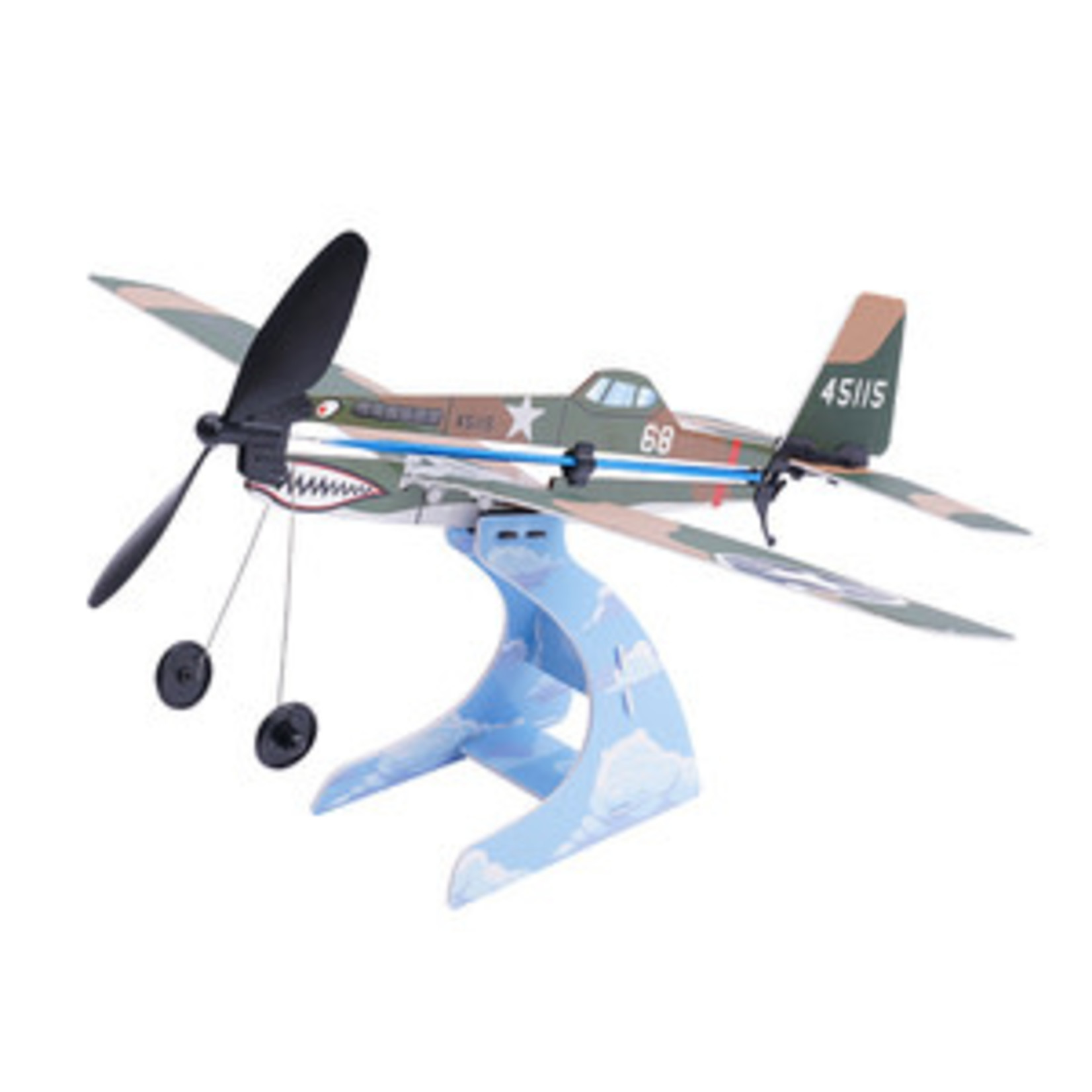 PlaySTEAM PYSXP04202D  Rubber Band Airplane Science - P-40 Warhawk