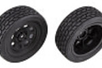 Team Associated ASC71194   SR10 Front Wheels w/ Street Stock Tires, Mounted