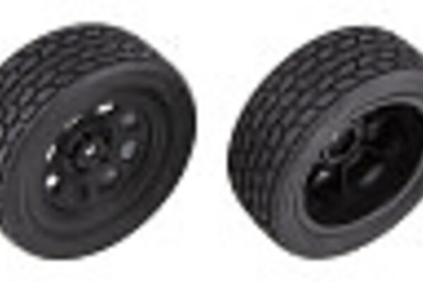 Team Associated ASC71194   SR10 Front Wheels w/ Street Stock Tires, Mounted