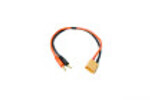 Racers Edge RCE1618 Charge Adapter: M XT90 to M 4mm Bullets-300mm Wire