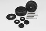 J Concepts JCO311339   Speed Fangs, Platinum Compound Belted, on Black #3395 Wheels