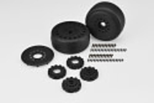 J Concepts JCO311339   Speed Fangs, Platinum Compound Belted, on Black #3395 Wheels