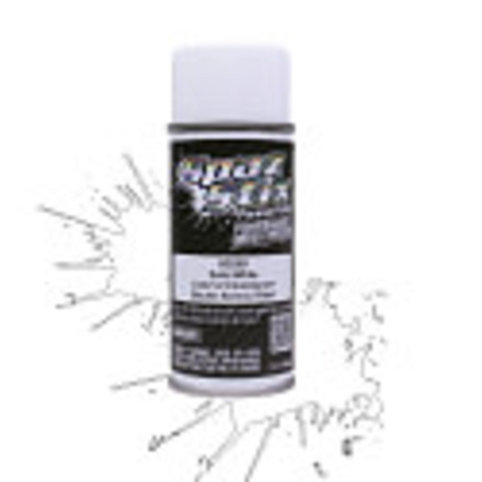 Spaz Stix SZX00209 Solid White/Backer, Aerosol Paint, 3.5oz Can