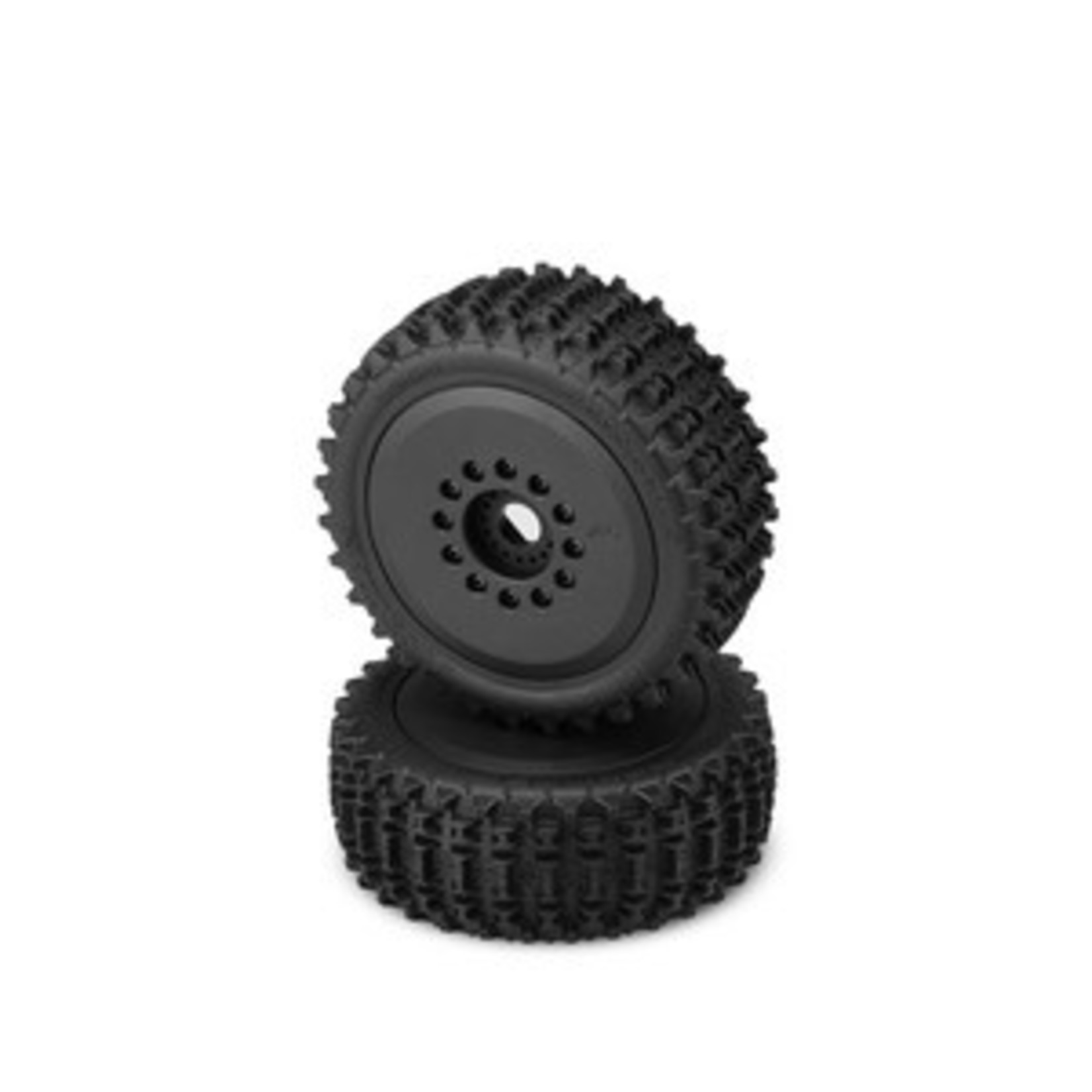 J Concepts JCO30603097  Magma Yellow Compound Tire Pre Mounted on Black #3395 Wheel,
