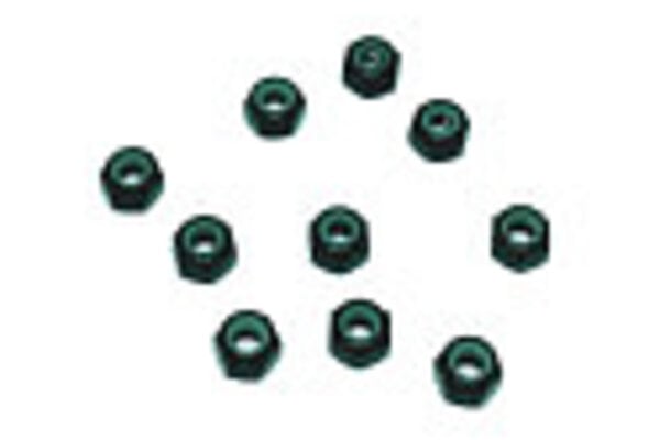 Racers Edge RCE3153BK  Nylon Lock Nut M3 (10pcs) Black