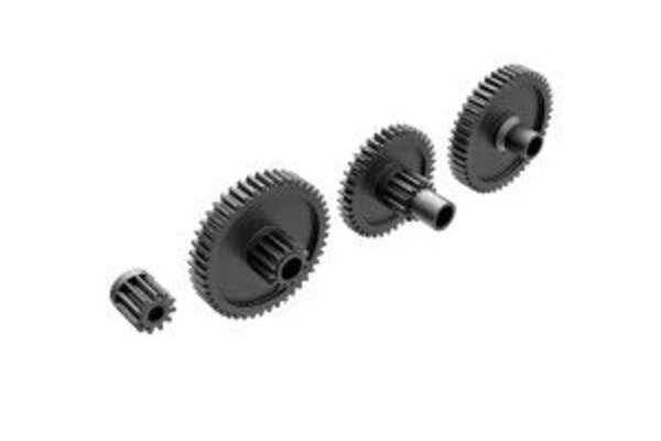 Traxxas 9776R  Gear set, transmission, low range (crawl) (40.3:1 reduction ratio)/ pinion gear, 11-tooth
