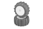 JCONCEPTS JCO4040-1221 JConcepts Mini-T 2.0 Animal Pre-Mounted Rear Tires (White) (2) (Green)