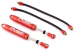 Yeah Racing YEA-DDP-100RD   Yeah Racing Desert Lizard Piggyback Shocks w/Reservoir (Red) (2) (100mm)