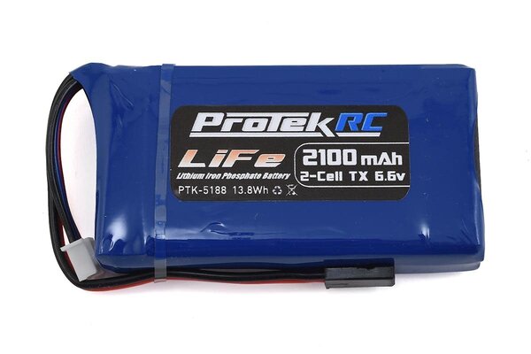 Protek RC PTK-5188  ProTek RC LiFe Futaba Transmitter Battery Pack (6.6V/2100mAh) (3PV/4PK/4PM/4PLS/4PX/4PV/7PX/7PXR/10PX/16SZ)