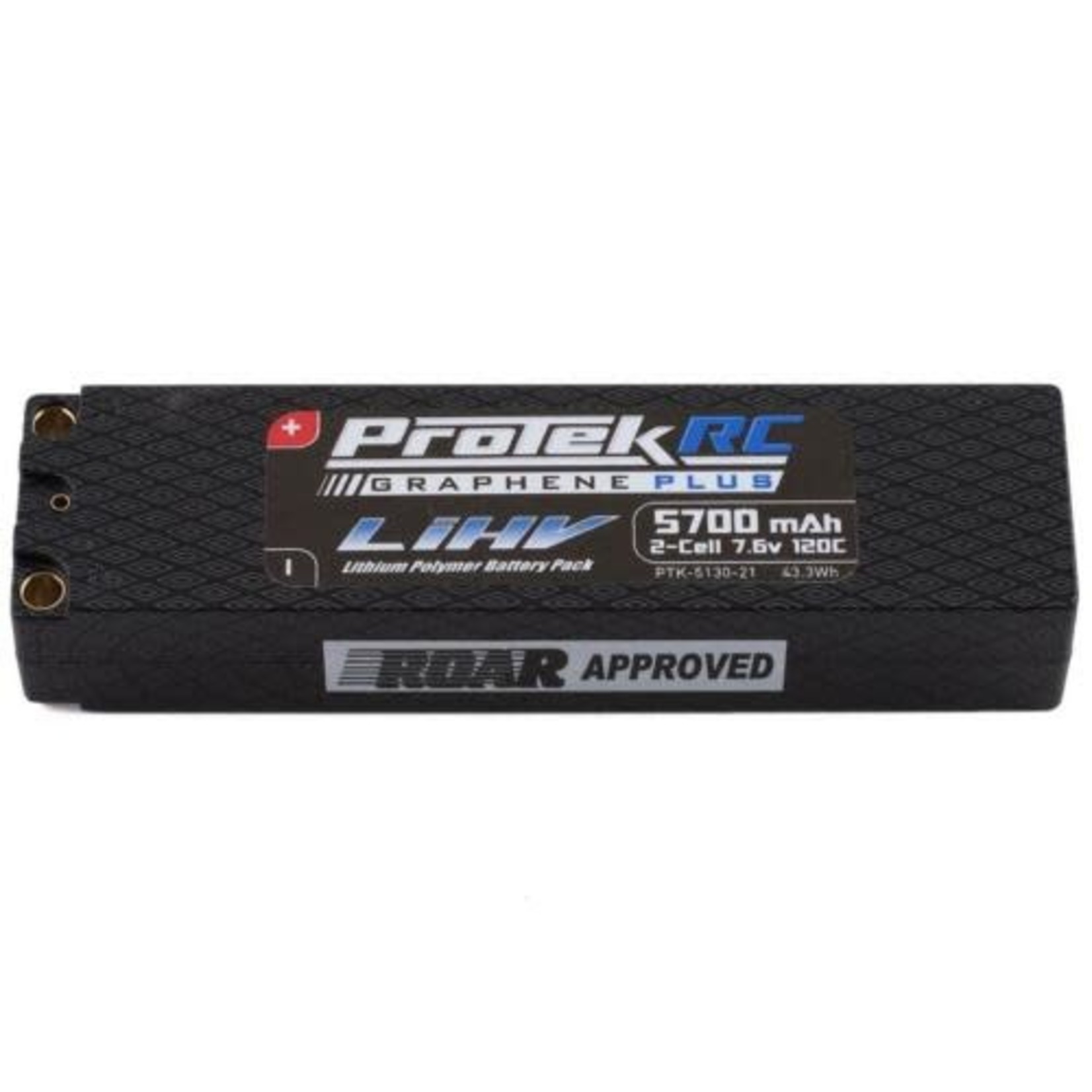 Protek R/C PTK-5130-21  2S Slim 120C Low IR Si-Graphene + HV LiPo (7.6V/5700mAh)