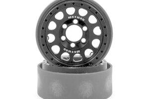 Vanquish Products VPS07911  Vanquish Products Method 105 1.9 Beadlock Crawler Wheels (Black/Silver) (2)