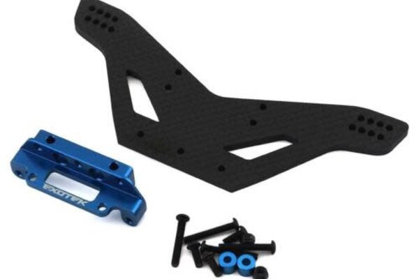 Exotek Racing EXO1983  Slash CF Rear Drag Tower, Lower Ride Height