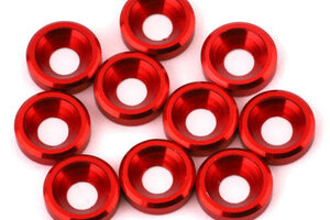 DragRace Concepts DRC-0760.1   DragRace Concepts 3mm Countersunk Washers (Red) (10)