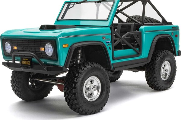 Axial Racing AXI03014T1 1/10 SCX10 III Early Ford Bronco 4WD RTR, Turquoise Blue