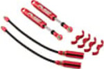 Yeah Racing YEA-DDP-090RD   Yeah Racing Desert Lizard Piggyback Shocks w/Reservoir (Red) (2) (90mm)