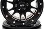 Yeah Racing YEA-WL-0119BK   Yeah Racing 2.2" Aluminum 12-Spoke Beadlock Wheels w/12mm Hex (Black) (2)