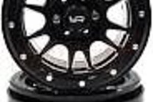 Yeah Racing YEA-WL-0119BK   Yeah Racing 2.2" Aluminum 12-Spoke Beadlock Wheels w/12mm Hex (Black) (2)