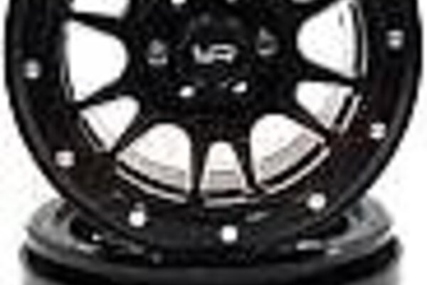 Yeah Racing YEA-WL-0119BK   Yeah Racing 2.2" Aluminum 12-Spoke Beadlock Wheels w/12mm Hex (Black) (2)
