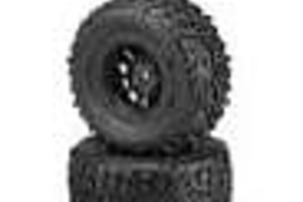 J Concepts JCO4009-3044  JConcepts Slash Pre-Mounted Landmines SC Tires w/Hazard Wheels (2) (Yellow) w/12mm Hex