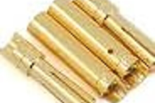 Protek RC PTK-5032 ProTek RC 4.0mm "Super Bullet" Solid Gold Connectors (2 Male/2 Female)