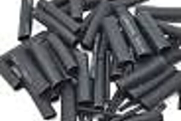 Protek RC PTK-5453   RC 1.5, 5, 6 & 8mm Shrink Tubing Assortment Pack (Black) (20) (1" Length)