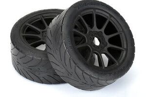 Proline Racing PRO906921  1/8 Avenger HP BELTED S3 Fr/Rr Buggy Tires Mounted 17mm Black (2)