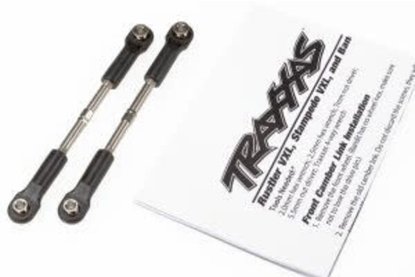 Traxxas 2445 Turnbuckles, toe link, 55mm (75mm center to center) (2) (assembled with rod ends and hollow balls)