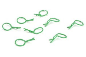 Dynamite DYN5554   Bent Body Clips Green (8)