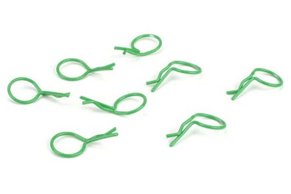 Dynamite DYN5554   Bent Body Clips Green (8)