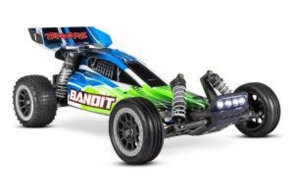 Traxxas 24054-61-GRN Bandit®: 1/10 Scale Off-Road Buggy with TQ™ 2.4GHz radio system and LED lights