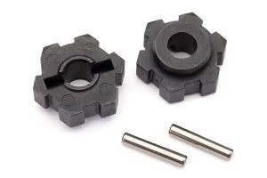 Traxxas 8956  Wheel hubs, hex (2)/ 2.5x14 pins (2)