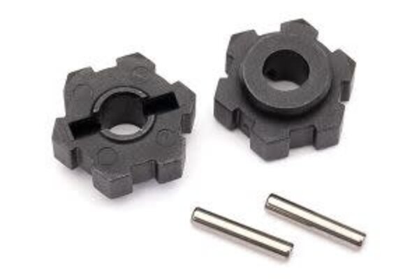 Traxxas 8956  Wheel hubs, hex (2)/ 2.5x14 pins (2)