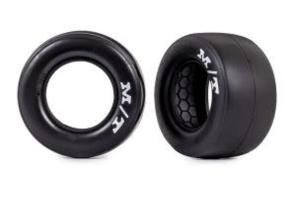 Traxxas 9471R Tires, rear (Mickey Thompson Drag Slicks, sticky compound) (2)