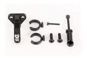 Traxxas 9796   Trailer hitch (assembled)/ trailer coupler/ 3mm spring pre-load spacers (2)/ 2.5x8mm BCS (2)/ 1.6x10mm BCS (self-tapping) (1)
