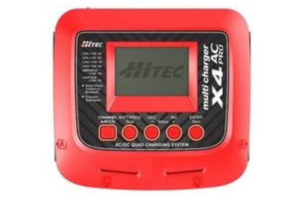 Hitec HRC44254   X4AC PRO 200 Watt 4 Port AC/DC Multi Charger